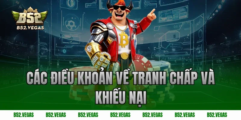 Các điều khoản về tranh chấp và khiếu nại